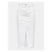 ONLY Džínsová sukňa Siri 15324365 Biela Regular Fit