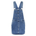 Tommy Jeans Šaty - DENIM DUNGAREE DRESS CF6132 modré