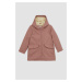 DEFACTO Girls Waterproof Plush Lined Hooded Raincoat