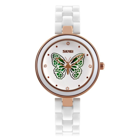 Skmei 9131 dámske keramické hodinky Magic Butterfly