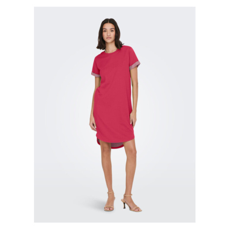 JDY Každodenné šaty Ivy 15174793 Ružová Regular Fit