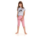 Dívčí pyžamo model 15408563 šedá 122 - Taro