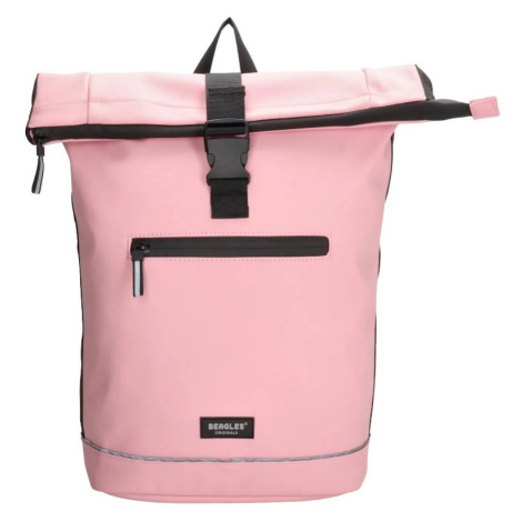 Beagles Ružový vodeodolný objemný ruksak &quot;Raindrop“ 11L
