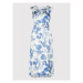 Cappellini Letné šaty M02458D00A 08159 Modrá Regular Fit