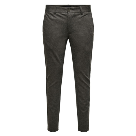 Only & Sons Chino nohavice 'ONSMark'  sivá / čierna