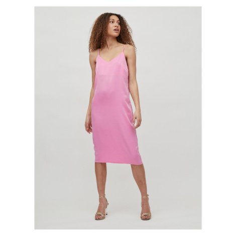 Ružové základné šaty VILA Amazed - Ženy