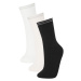 DEFACTO Women 3 Piece Cotton Long Socks