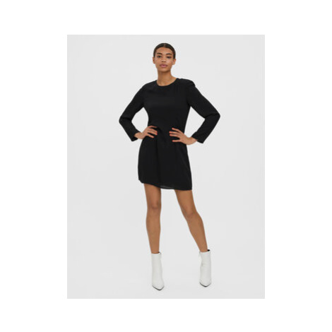 Vero Moda Každodenné šaty Kimmi 10276069 Čierna Regular Fit