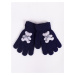 Yoclub Kids's Gloves RED-0235G-AA5B-001 Navy Blue