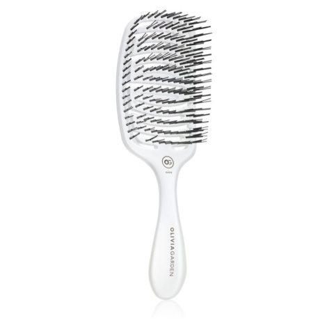 Olivia Garden ESSENTIAL CARE FLEX Medium Hair Bristles kefa na vlasy Ice Grey