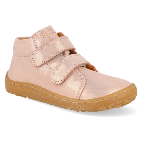 Barefoot dětské kotníkové boty Froddo - First Step Nude+ růžové