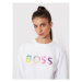 Boss Mikina W_Equal 50477836 Biela Relaxed Fit