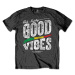 Bob Marley tričko Good Vibes Šedá