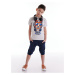mshb&g Urban Star Boys T-shirt Capri Shorts Set