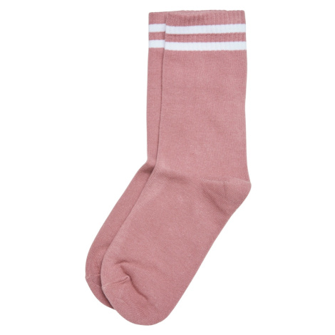 DEF Ponožky  staroružová / biela