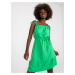 Zelené mini šaty so zaväzovacími ramienkami -WN-SK-2809.06-green