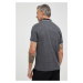 Bavlnené polo tričko Michael Kors čierna farba, vzorovaný