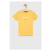 Detské bavlnené tričko Pepe Jeans PJL BJ žltá farba, s potlačou