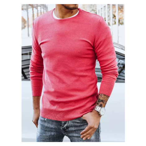 Pánsky sveter ružovej farby DStreet