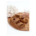 Children's sandals on a cork platform, Velcro fastening, Camel Rorria