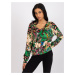 Green patterned blouse Nikola