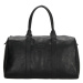 Čierna kožená cestovná taška &quot;Grande&quot; - veľ. M