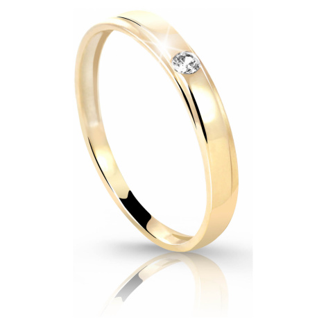 Cutie Diamonds Prsteň zo žltého zlata s briliantom DZ6707-1617-00-X-1 54 mm Cutie Jewellery