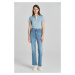 DŽÍNSY GANT SLIM FLARE JEANS SEMI LIGHT BLUE WORN IN