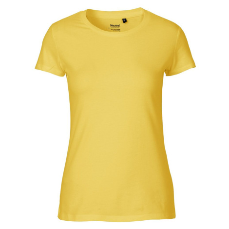 Neutral Dámske tričko Fit z organickej Fairtrade bavlny - Žltá