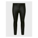 Vero Moda Curve Nohavice z imitácie kože Seven 10223326 Čierna Slim Fit