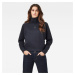 G-STAR Mikina - High turtle neck loose wmn tmavomodrá