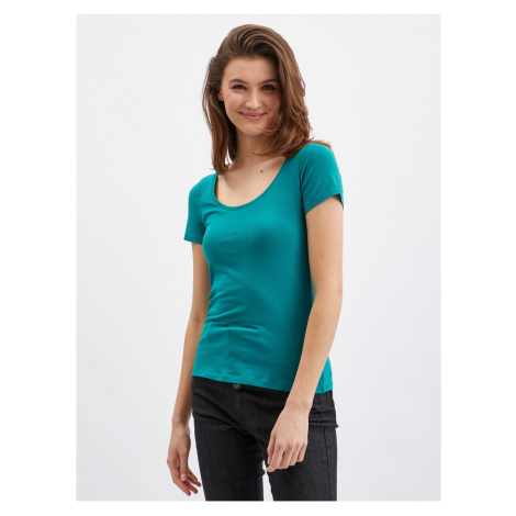 Orsay Green Womens Basic T-Shirt - Women