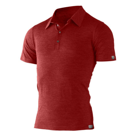 Lasting pánska merino polo košeľa ELIOT 3160 červená