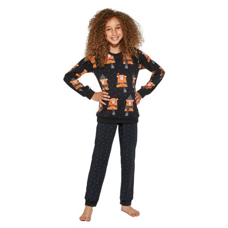 Dívčí pyžamo model 15901148 Bear černá 122/128 - Cornette