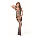 Passion BS104 black - Bodystocking Farba: Čierna