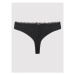 Calvin Klein Underwear Stringové nohavičky 000QF6397E Čierna