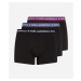 Spodná Bielizeň Karl Lagerfeld Logo Trunk Multiband 3-Pack Black/Multi Purple