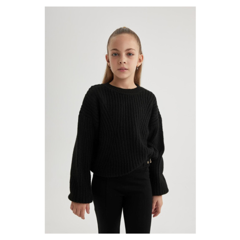 DEFACTO Girl's Crew Neck Sweater