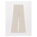 LC Waikiki Straight Wide Leg Women's Knitwear Trousers with Elastic Waist