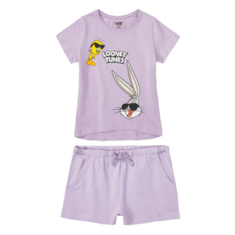 Dievčenské krátke pyžamo (fialová)