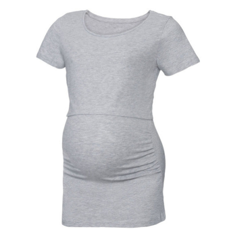 esmara® Dámske bavlnené tehotenské tričko z biobavlny (sivá)