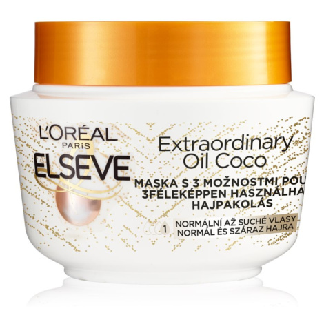 L’Oréal Paris Elseve Extraordinary Oil Coconut vyživujúca maska pre normálne až suché vlasy s ko