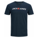 Jack&Jones Pánske tričko JJECORP Slim Fit 12137126 Navy Blazer S
