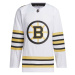 Boston Bruins hokejový dres adidas White 100th Anniversary Primegreen Authentic Jersey