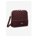 Vínová dámska crossbody kabelka Cara Dotty Wine