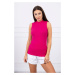 Fuchsia sleeveless blouse