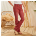 Bootcut farebné džínsy