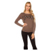 Trendy Koucla pulli LONDON with lace white Einheitsgroesse