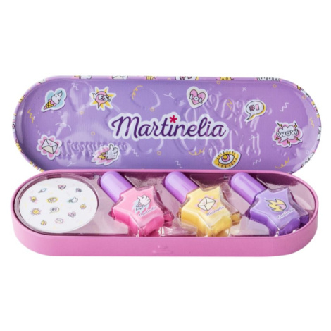 Martinelia Super Girl Nail Polish & Stickers Tin Box sada