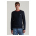 SVETER GANT COTTON CABLE C-NECK EVENING BLUE